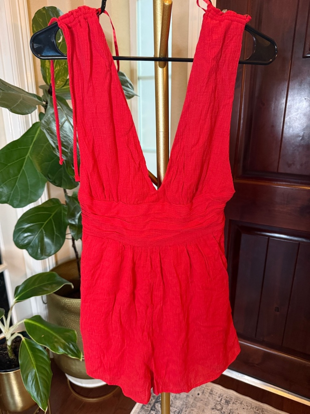 One Clothing Red Romper NWT Size S